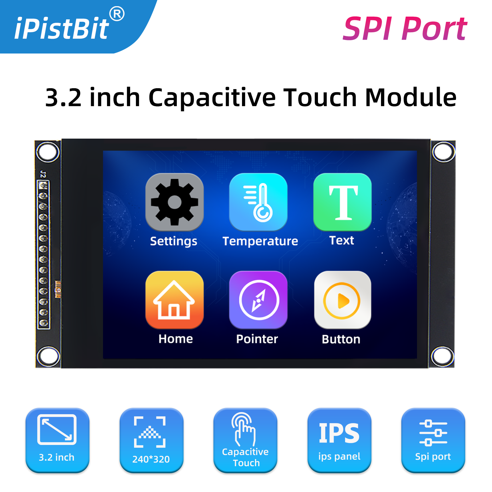 Home Automation Arduino - 3.2inch SPI TFT LCD Screen Colorful