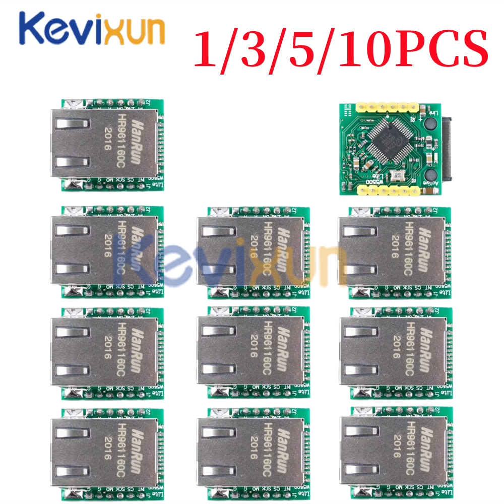 Ethernet Module W5500 - 10PCS/USR-ES1 W5500 Ethernet network module hardware