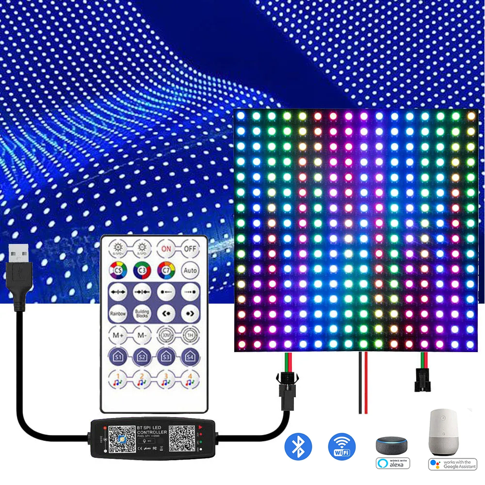 8X8 16X16 8X32 WS2812B With US - Rgb Led Matrix 8X8 评论和价格