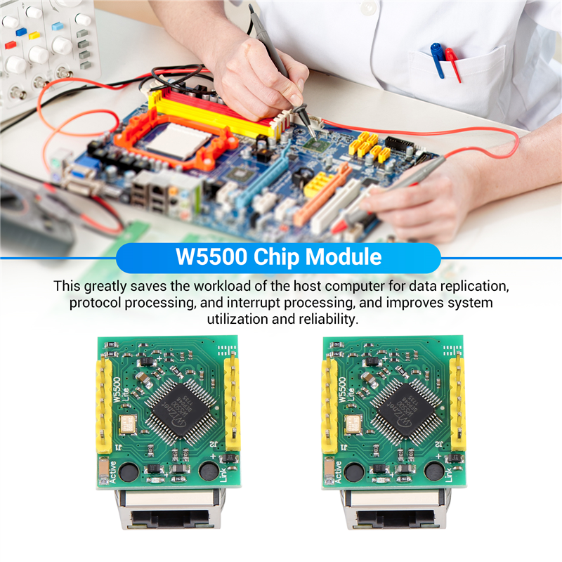 2PCS/LOT USR-ES1 W5500 Chip Ne - Ethernet Module W5500 评论和价格