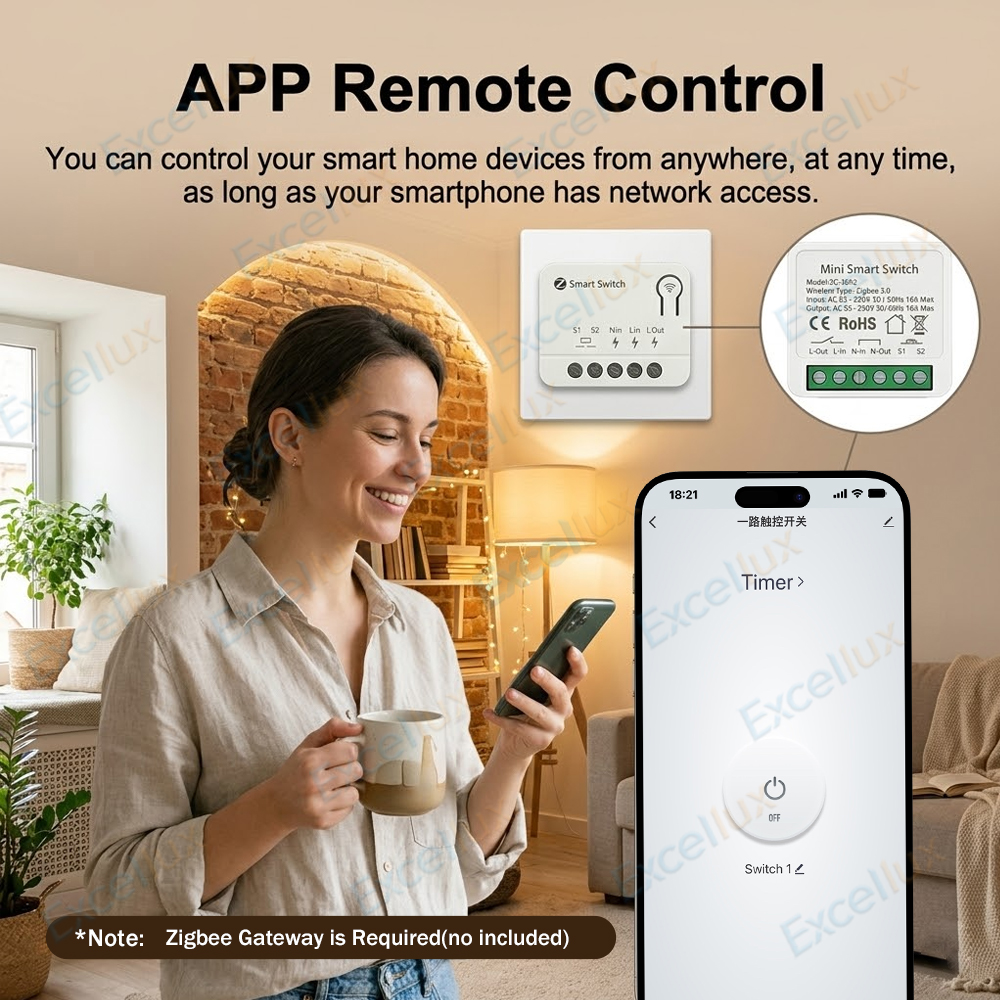 Mini Zigbee Smart Switch Modul - Diy Home Automation Controller 评论和价格