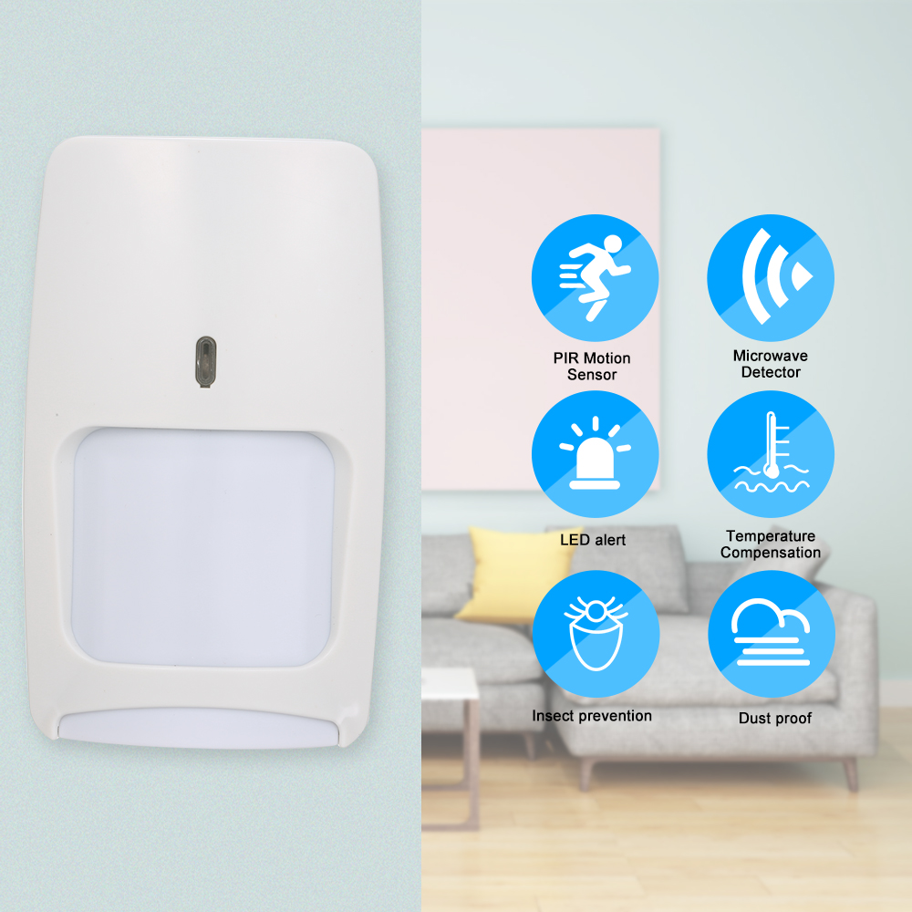 Wired Dual-tech Infrared Motio - Motion Sensor Pir Wired 评论和价格