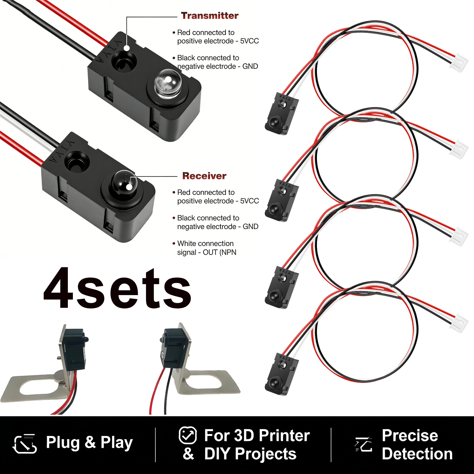 4 Pairs Infrared Break Beam Se - Diy Automation Projects 评论和价格