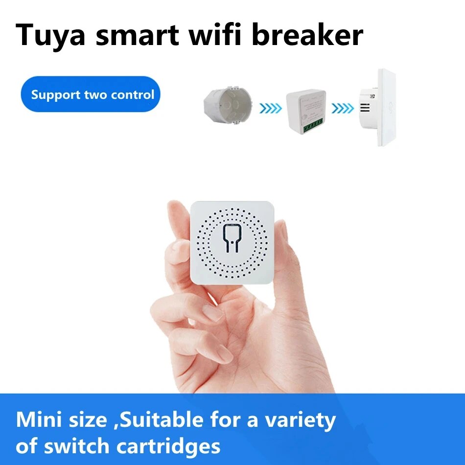 16A Tuya Smart WiFi Switch 2-W - Diy Home Automation Controller 评论和价格