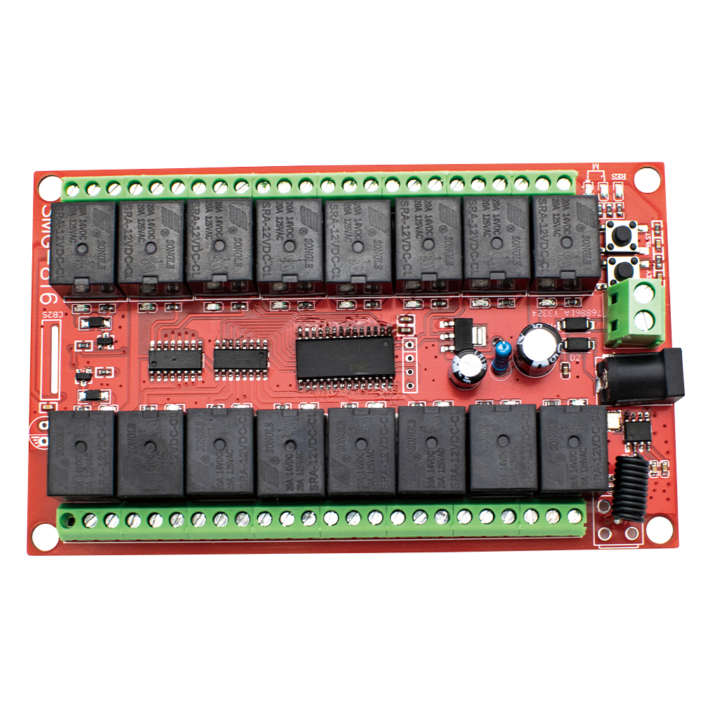 16CH 433MHz RF Wireless Remote - 433Mhz Receiver Module 评论和价格