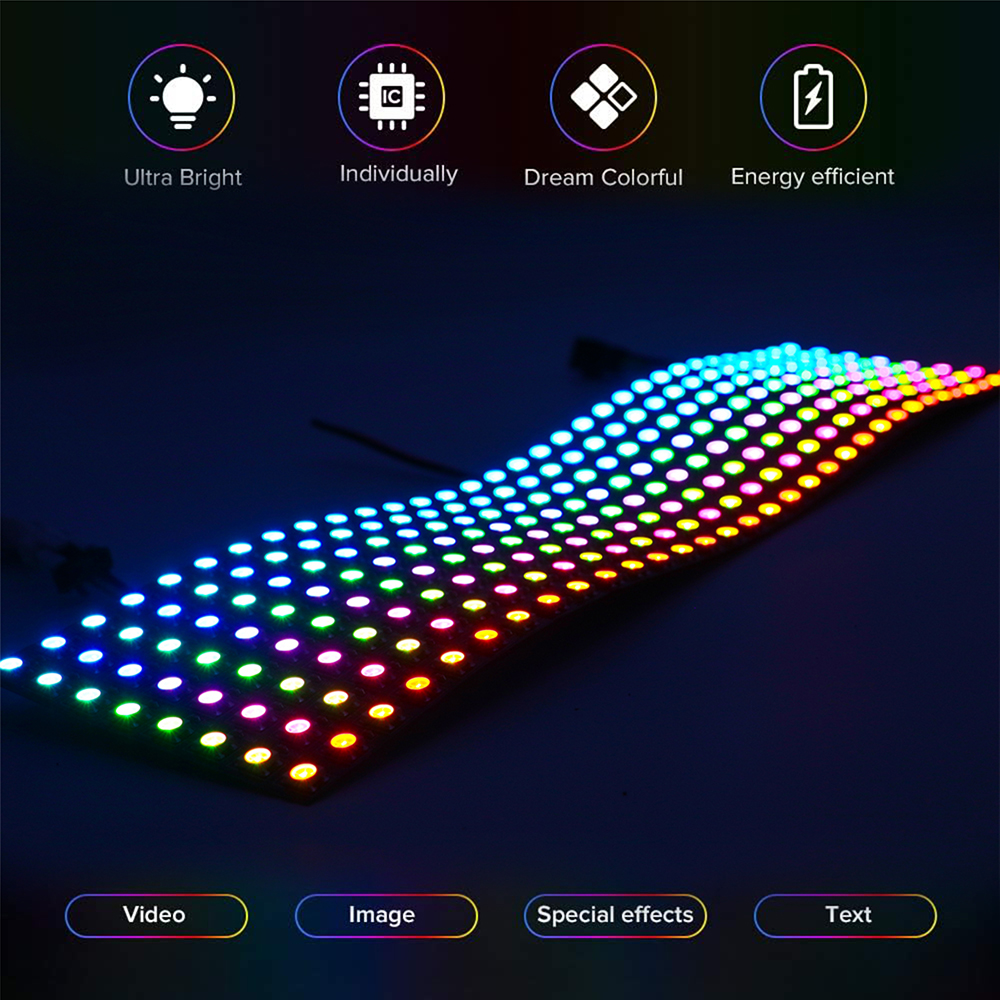 WS2812B SMD5050 RGB Panel LED  - Rgb Led Matrix 8X8 评论和价格