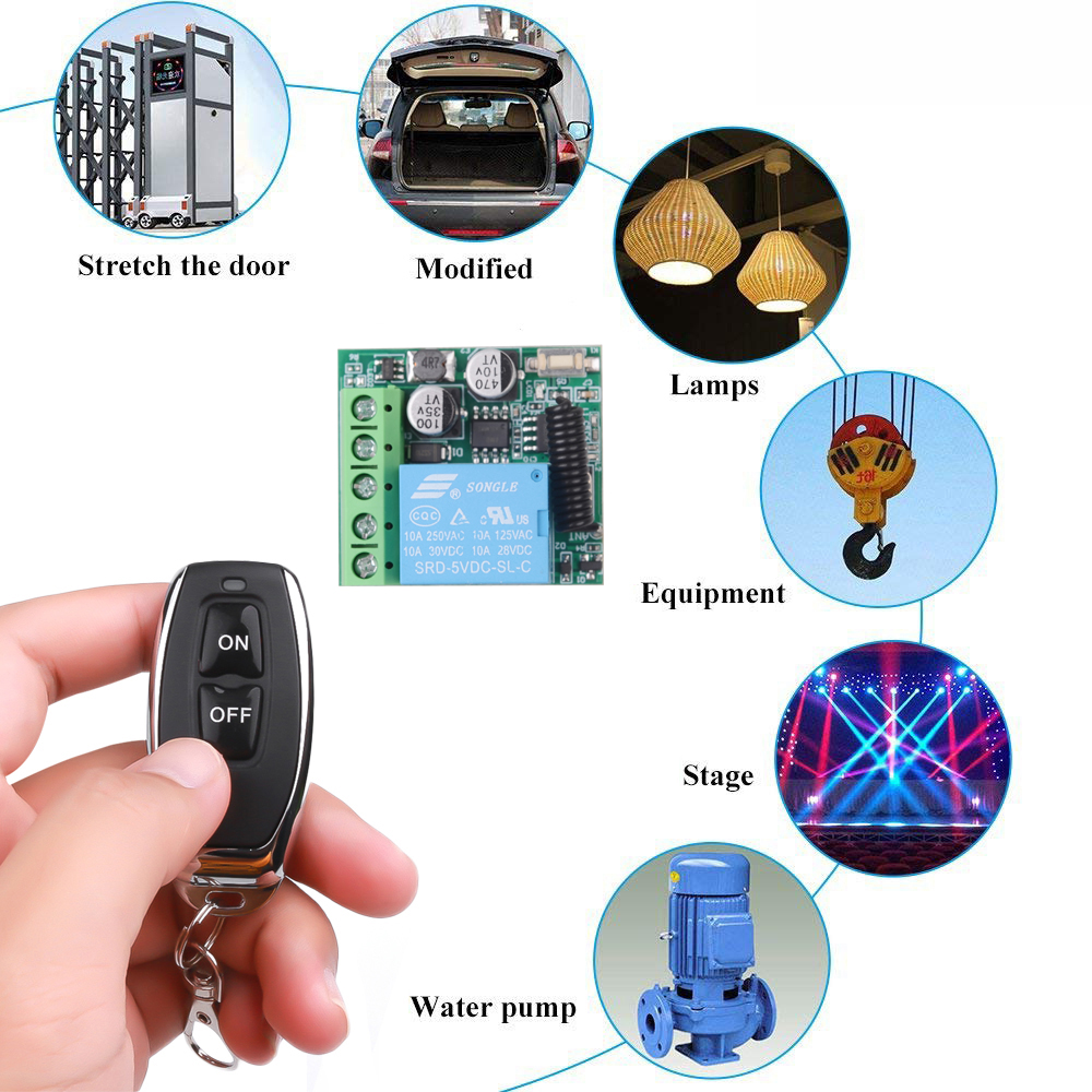 DC 12V 433Mhz RF Wireless Remo - Diy Home Automation Controller 评论和价格