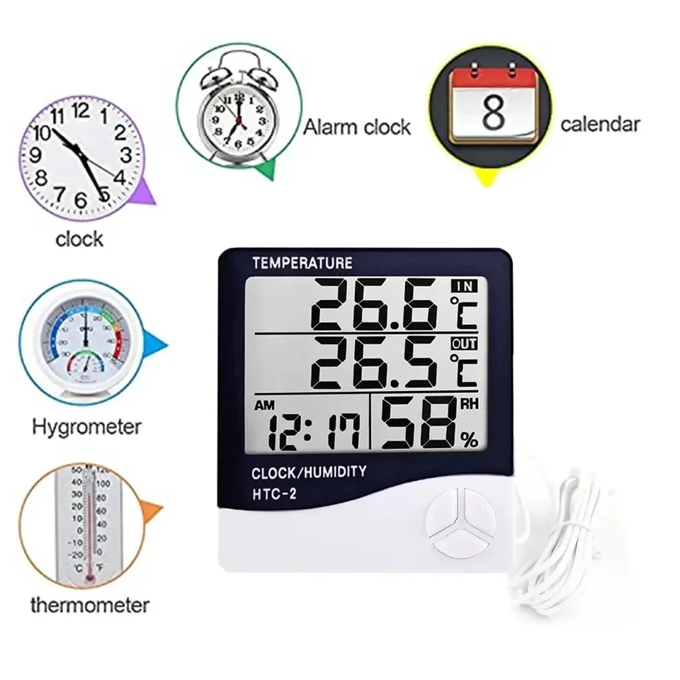Indoor LCD Digital Thermometer - Home Automation Industry 评论和价格
