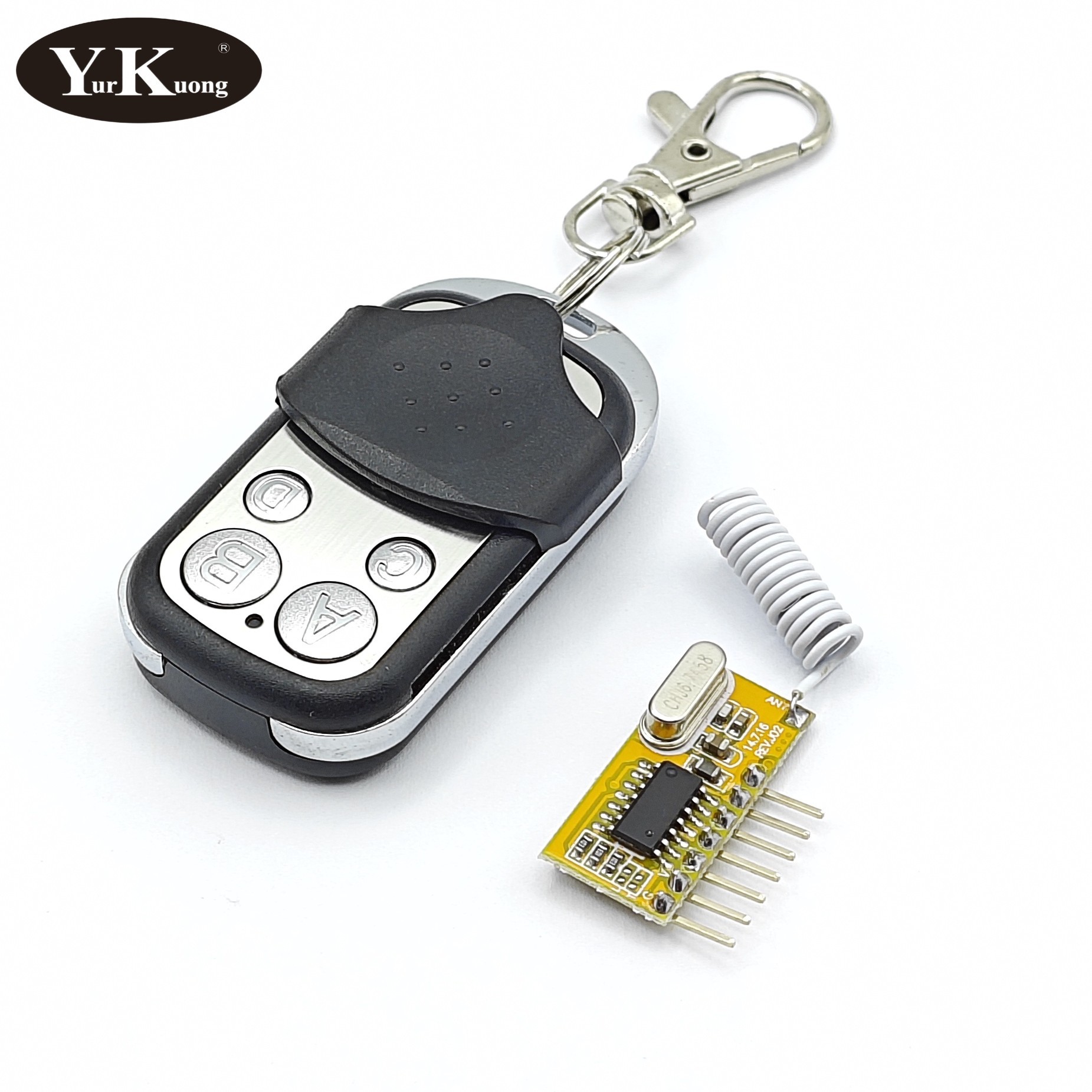 5V DC 4channel RF Receiver Tra - 433Mhz Receiver Module 评论和价格