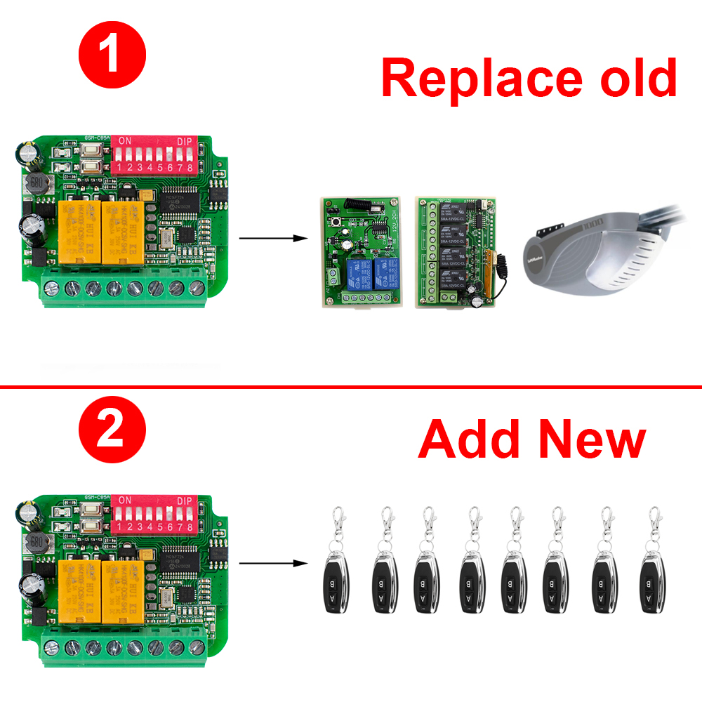 Garage Door Receiver Controlle - 433Mhz Receiver Module 评论和价格