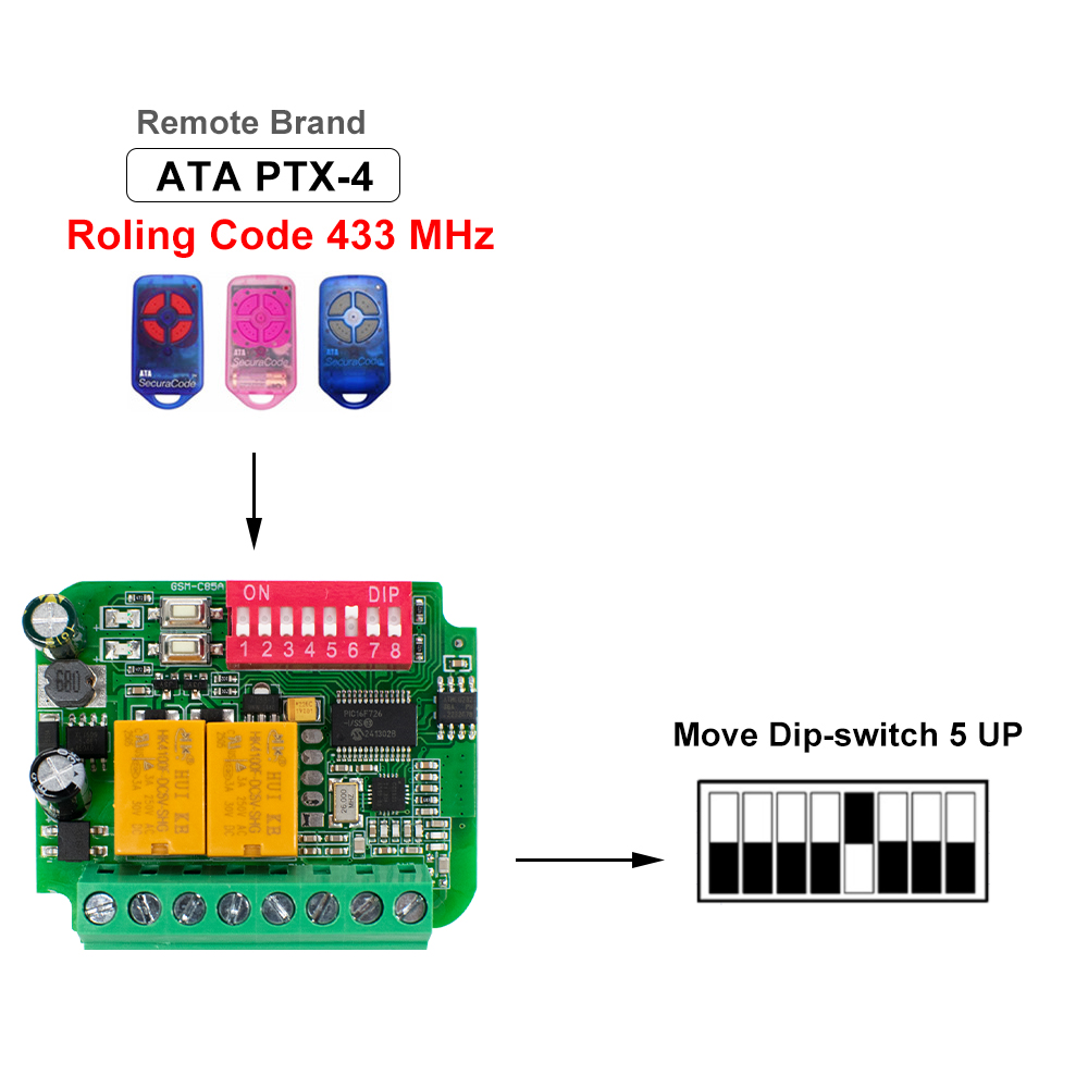 Garage Door Receiver Controlle - 433Mhz Receiver Module 评论和价格
