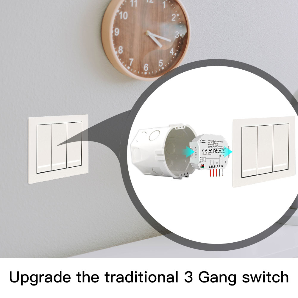 Wifi 3Gang 1/2 Way Mini DIY Li - Diy Home Automation Controller 评论和价格
