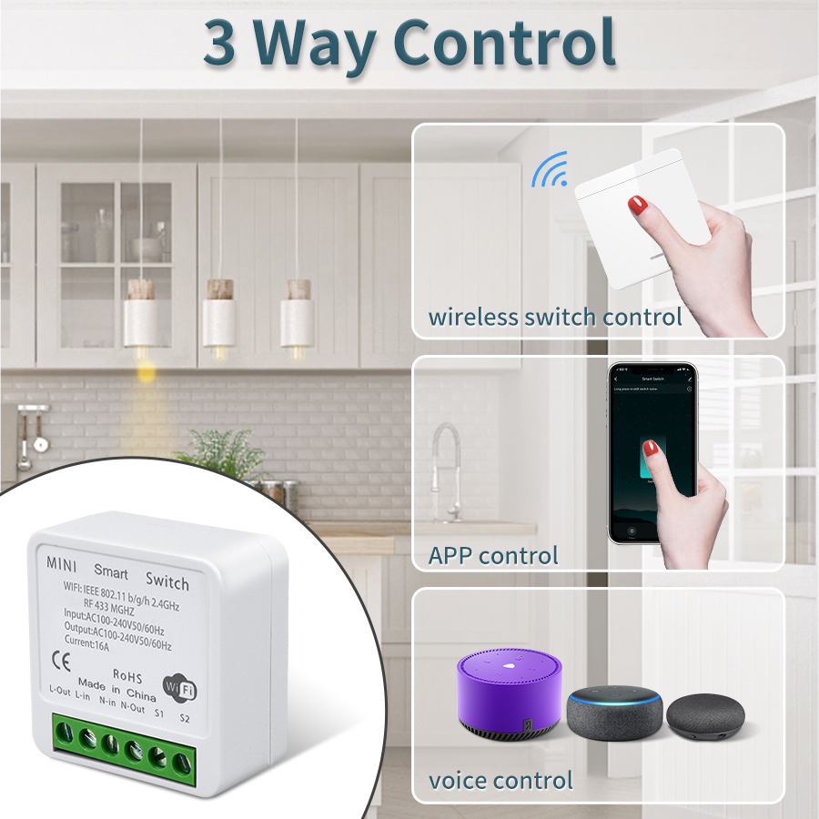 16A Tuya WiFi DIY Smart Switch - Home Automation Industry 评论和价格