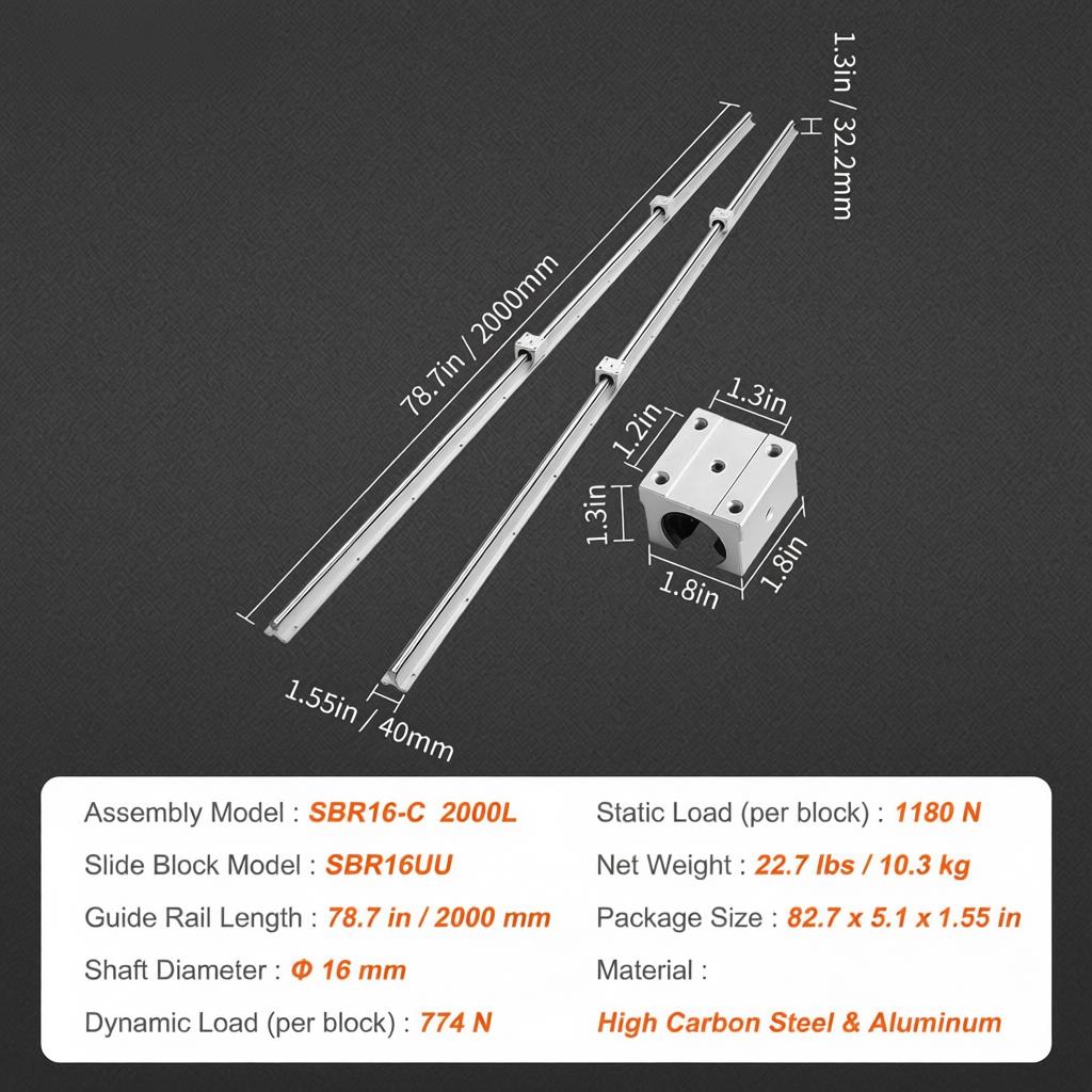 Linear Sliding Track Set 2000m - Diy Automation Projects 评论和价格