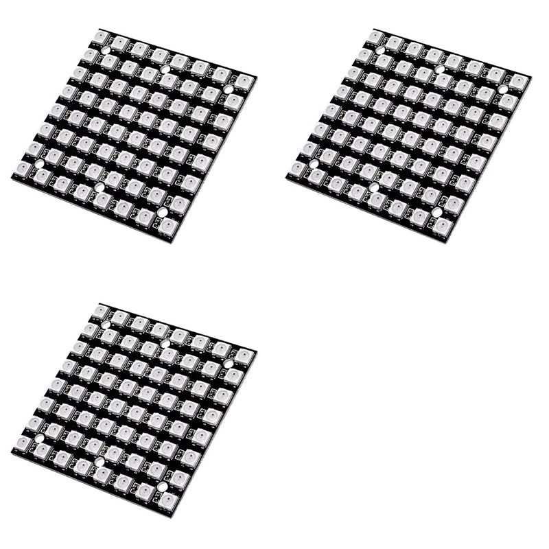 【FLASH DEAL】3X WS2812 LED 5050 - Rgb Led Matrix 8X8 评论和价格
