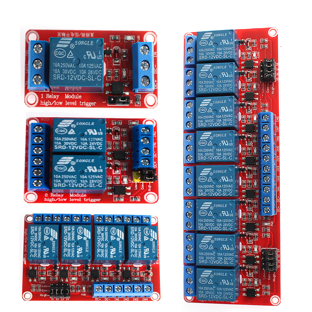 1PCS Relay Module 5V 12V 24V 1 - Relay 8 Channel Board 评论和价格